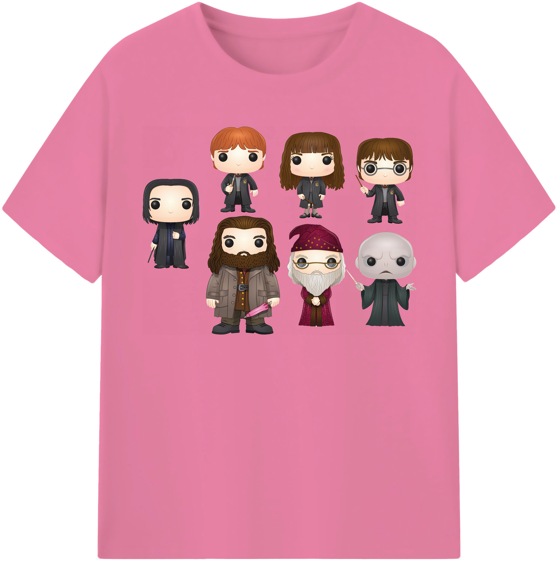 （画像用） Harry Potter ハリー・ポッターシリーズ 綿100％半袖Tシャツ（フロントプリント）
